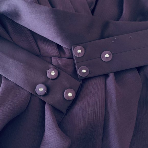 ✨💃👰🤵 White by Vera Wang V-Neck Wrapped Bodice Dress - Picture 7 of 16